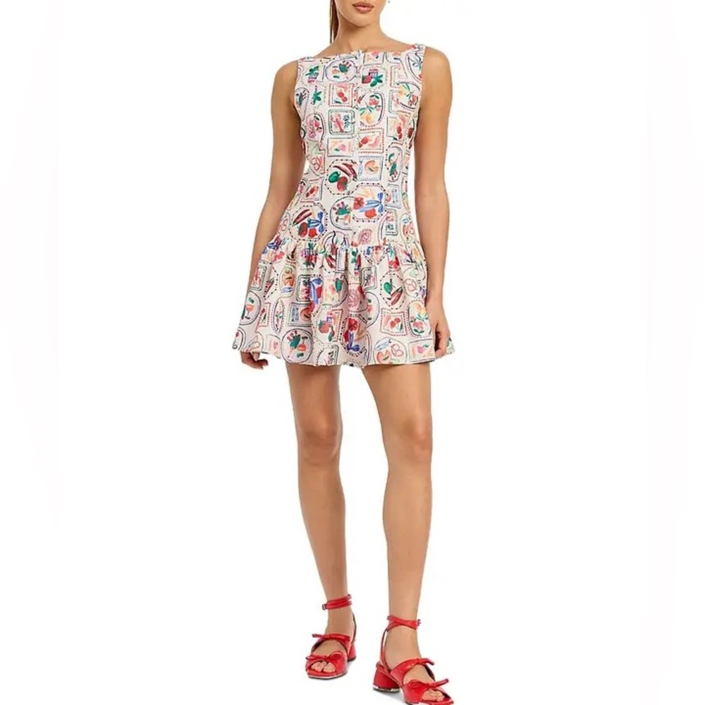 En Saison Nayeli Printed Mini Dress